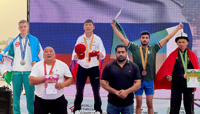 Pakistan won another medal at the World Mass Wrestling Championship