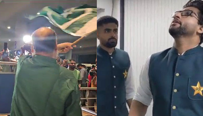 Pakistani flag taken from fan at Indian airport