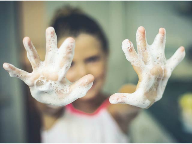 Teach children to wash their hands!