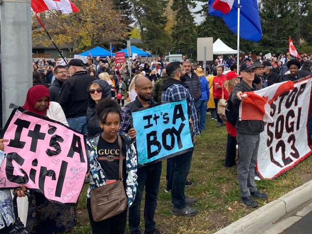 Thousands protest 'homosexuality' teaching in Canadian schools