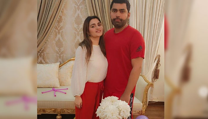 Umar Akmal shared the picture with his wife