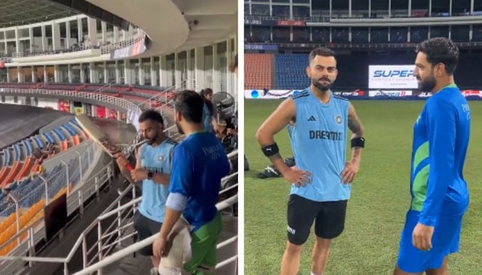 Virat Kohli mingled with Pakistani players