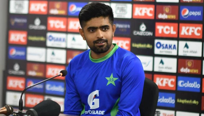 What did Babar Azam say in the press conference before the Pakistan-India confrontation?