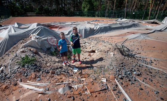 World News in Brief: 'Horrifying' attack on Ukrainian village, autonomous weapons ban, Sudan crisis