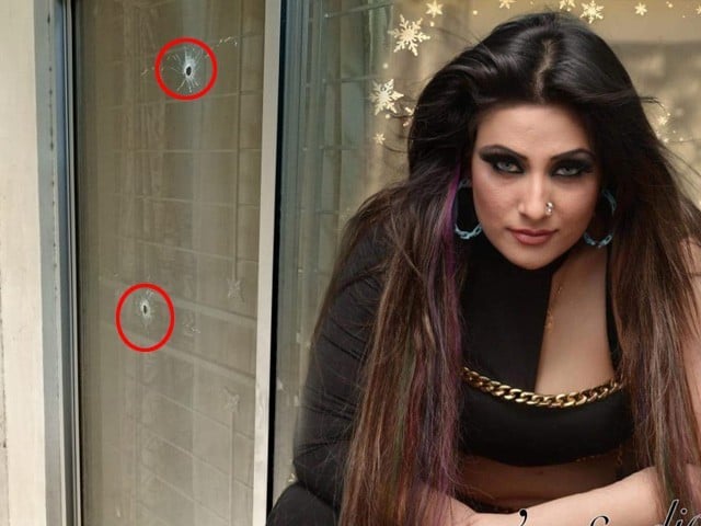 Unknown persons attacked the house of a stage actress in Lahore Photo Express