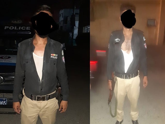 Unknown persons attacked police personnel outside Insaf House, tore their uniforms The attackers were shouting slogans of Pakistan Tehreek-e-Insaf Zindabad