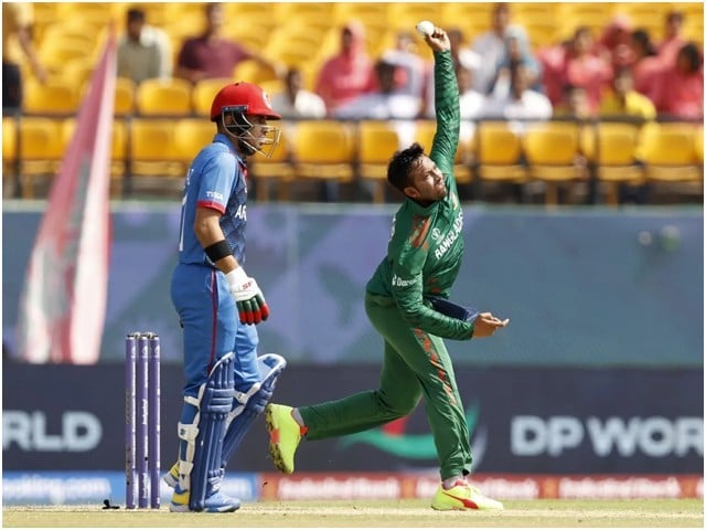 World Cup; Afghan team suffering from difficulties against Bangladesh, 7 players out The two teams are competing at the Dharamsala Cricket Stadium (Photo: Cricinfo).