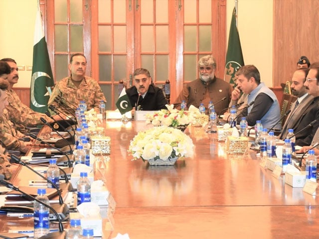 Visit of Prime Minister and Army Chief to Quetta, participation in Provincial Apex Committee meeting