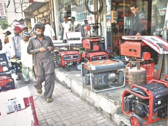 Substandard generators started causing increased pollution and eye infections