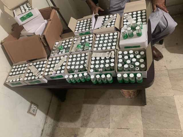 Peshawar;  A large consignment of fake and unregistered drugs was recovered, the accused was arrested