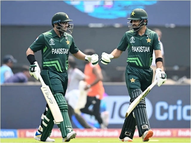 World Cup; Pakistan's first wicket fell against India The two teams are competing at the Narendra Modi Cricket Stadium in Ahmedabad (Photo: Cricinfo).