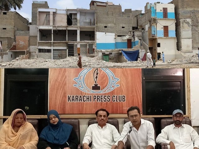 Caretaker Chief Minister Sindh, give us justice like the factory workers, Nala victims Photo Express