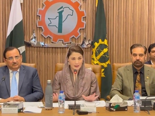 Industrialists and businessmen will give privileges to the community, Maryam Nawaz Photo: Screen grab