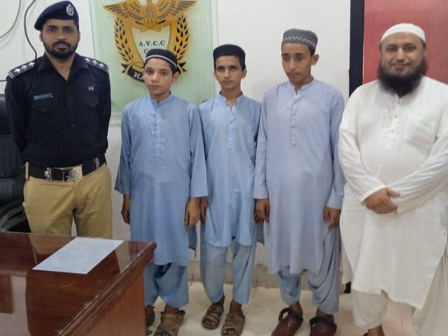 Karachi;  3 Madrasa students who were allegedly abducted have been rescued