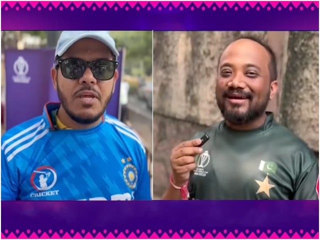 Indian fan of Pakistan team in Bengaluru (Photo: Screen Shot)
