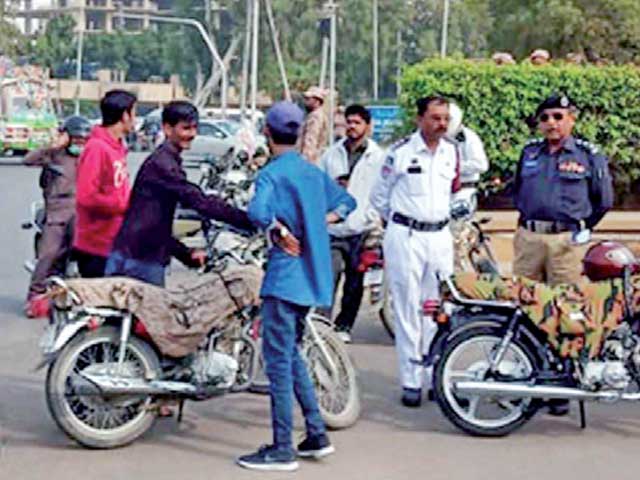 Fines for violating traffic rules in Karachi have been increased