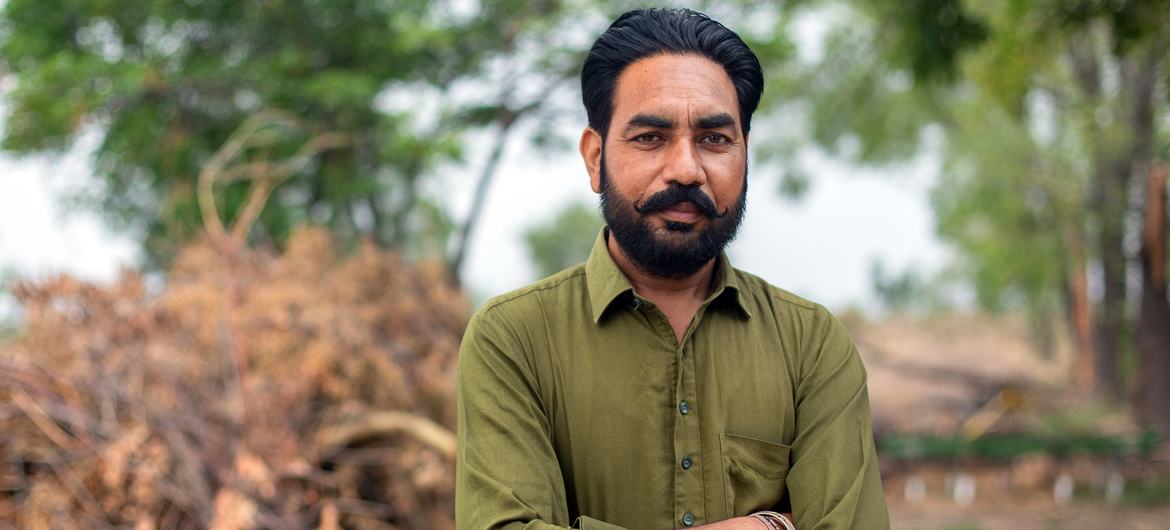 Amandeep Singh, landowner and farmer. Amandeep Singh, landowner and farmer.