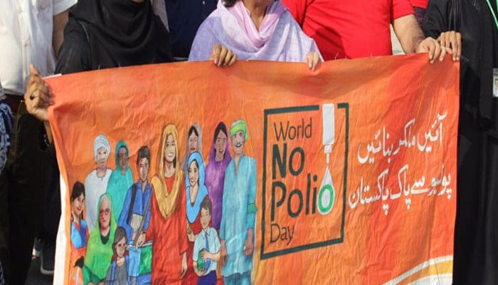 A walk and bike rally is organized on the occasion of World Polio Day