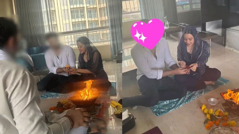 Arfi Javed's secret engagement photo viral