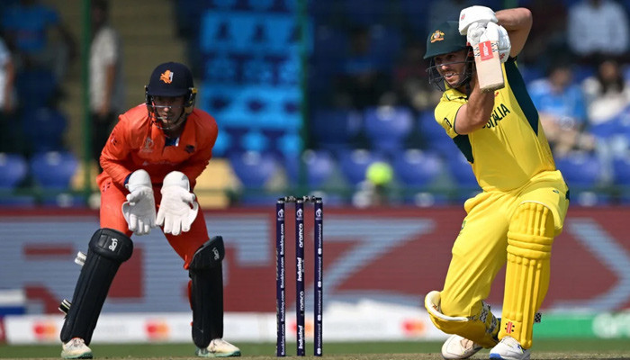 Australia won the toss and continued batting against the Netherlands