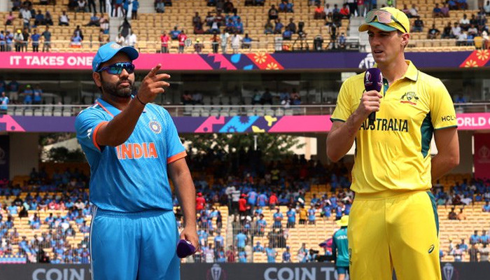 Australia won the toss and decided to bat against India