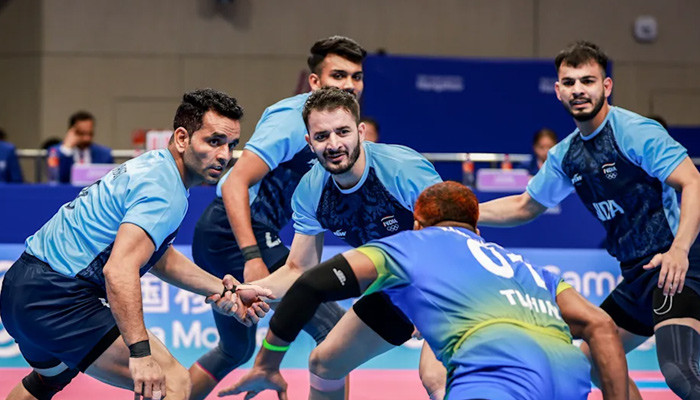 Defeated Pakistan in Kabaddi semi-final