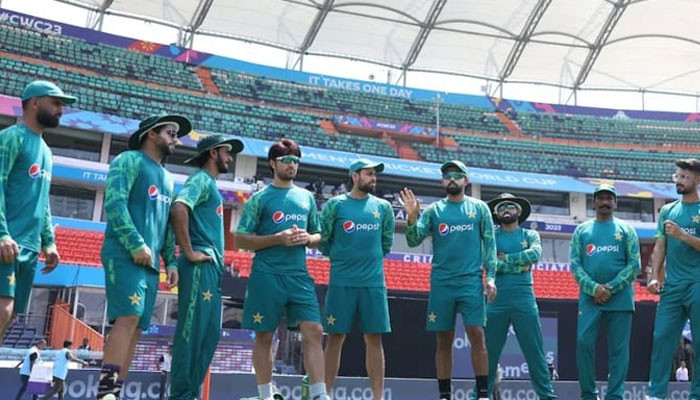 For the important match between Pakistan and Australia, full training at Channaswamy Stadium