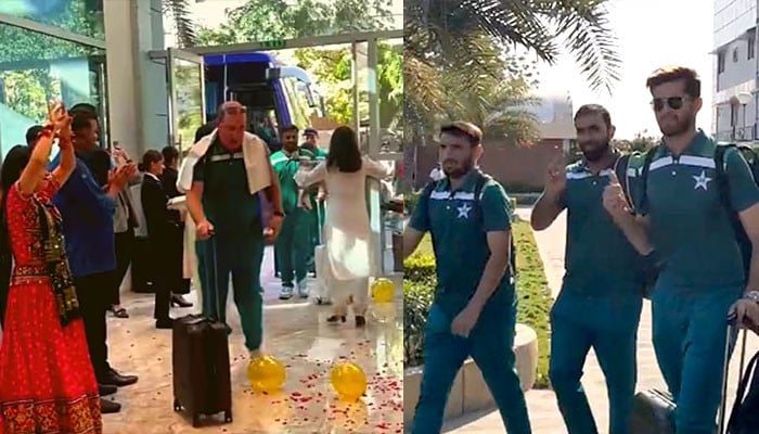 National team received grand welcome in Ahmedabad with beating of drums, shower of flowers