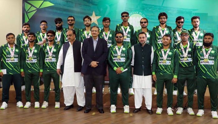 PCB gave prize money to the blind cricket team for their outstanding performance