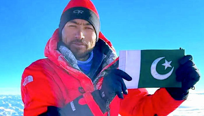 Pakistani mountaineer Sarbaz Khan made history