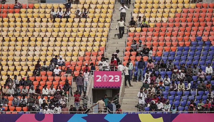 Spectators were brought to the stadium by the BJP government