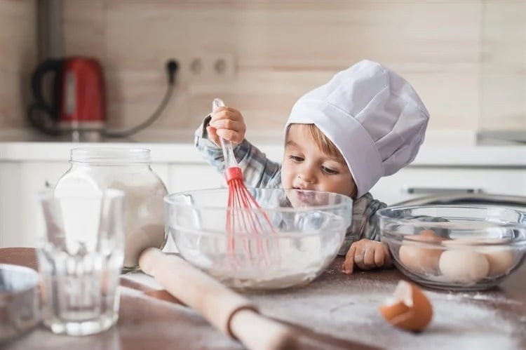 Teaching children to cook can be healthy for them