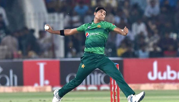 The Pakistan Board updated regarding the injury of fast bowler Muhammad Hasnain