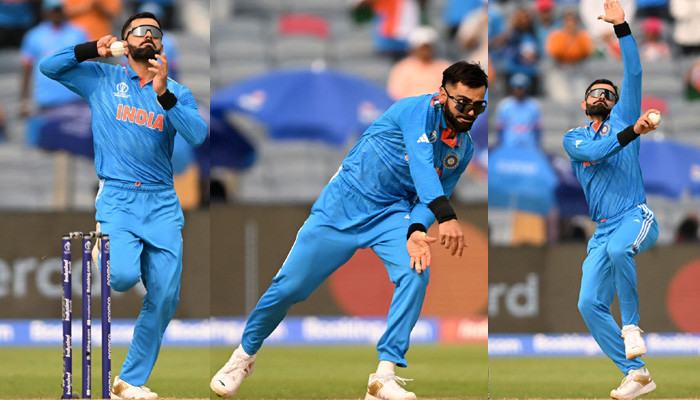 Virat Kohli's bowling against Bangladesh in the World Cup match