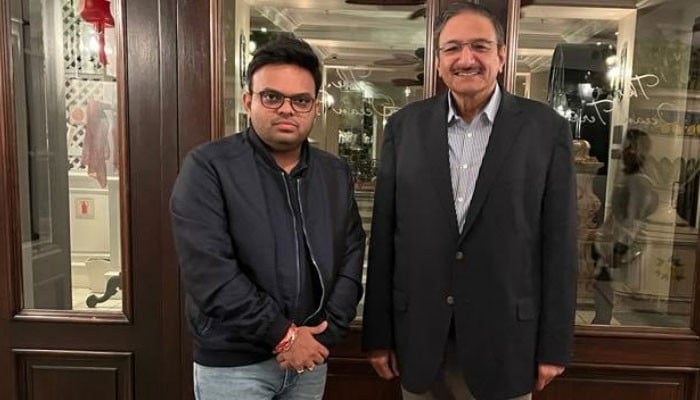 Visit to India, Zaka Ashraf welcomed by Jay Shah