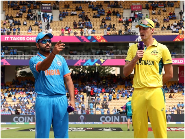 World Cup;  Australia won the toss and decided to bat against India