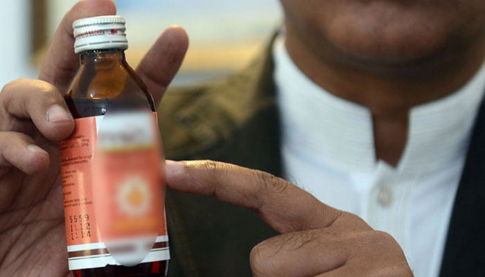 Exposure of Harmful Ingredients in Lahore Company's Cough Syrup ---File photo