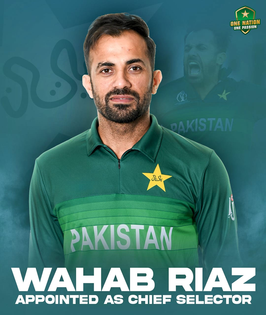 Wahab Riaz appointed as the head of the national selection committee