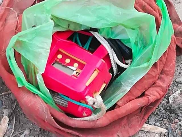 A bomb found near Adiala Jail in Rawalpindi was defused Photo: Rawalpindi Police