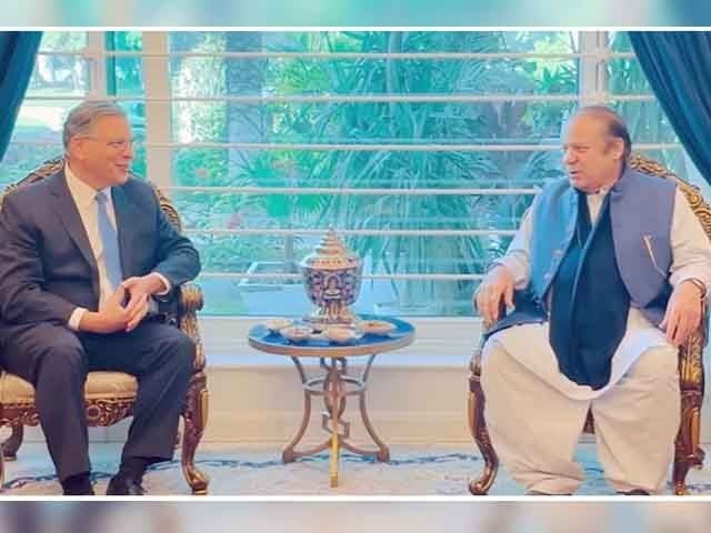 American ambassador meeting with Nawaz Sharif, discussion on election (Photo: Screen grab)