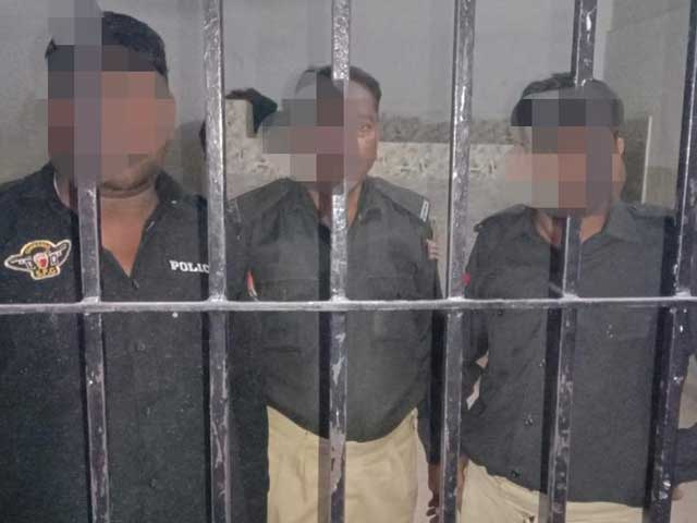 3 officials including a sub-inspector arrested for harassing registered foreigners in Karachi