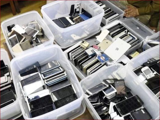 A shipment of 5,000 smuggled mobile phones was seized in Islamabad