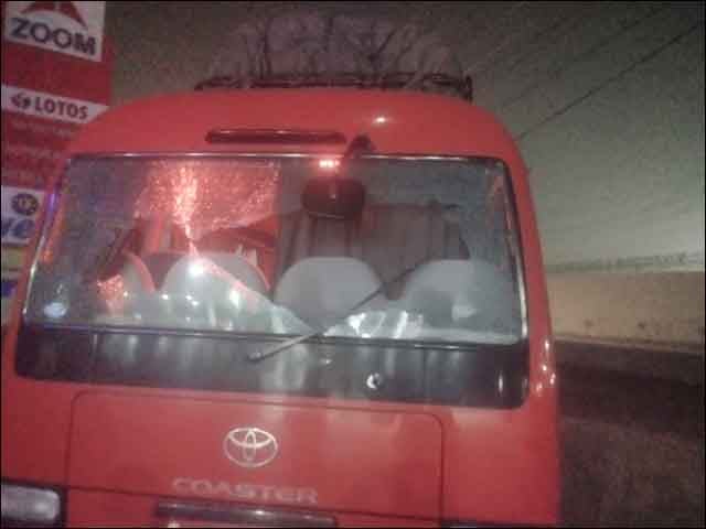 Motorcyclists opened fire on a college bus in Lahore, 2 female students were injured