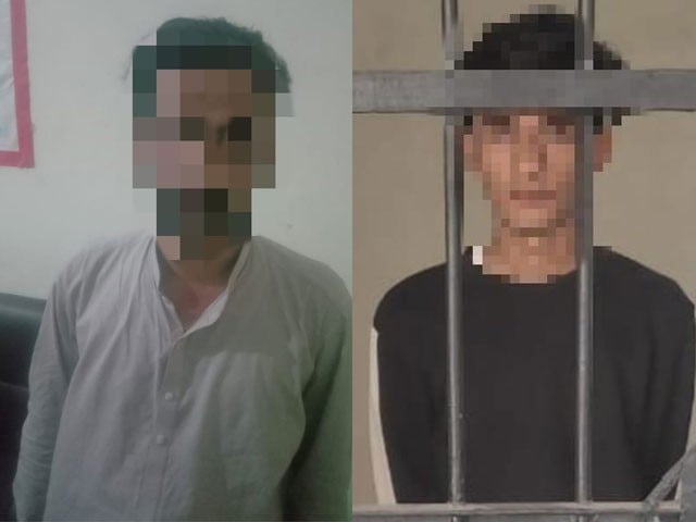 Hyderabad; 2 suspects involved in viral photos of women arrested Accused John Muhammad and Uzair Haider were arrested from Hyderabad and Dadu (Photo:: Express).