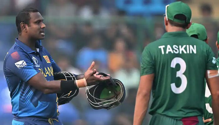 A unique event in the history of cricket, Angelo Mathews called time out