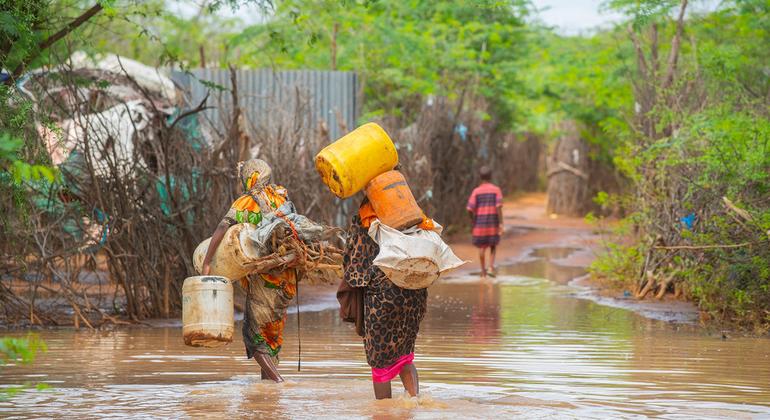 Displaced families uprooted by severe floods across Horn of Africa