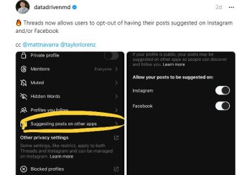 Introducing a new change regarding post sharing on threads
