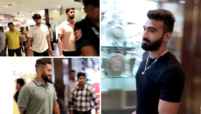 Pakistani cricketers went shopping in Kolkata