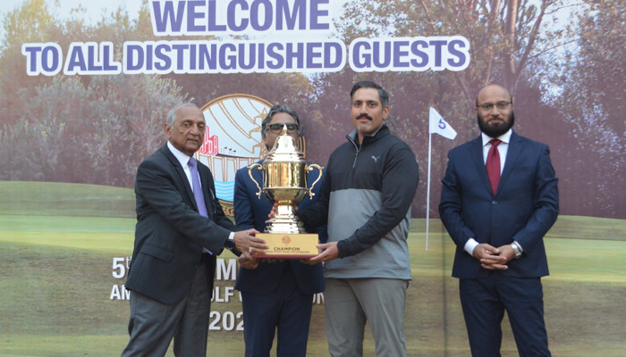 Qasim Ali Khan won the final of the fifth chairman WAPDA golf tournament