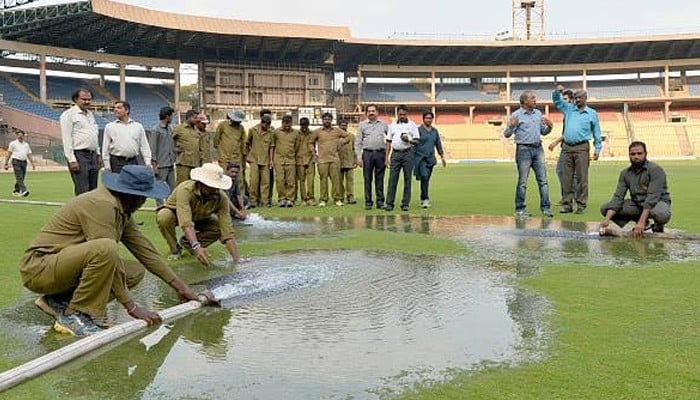 Special system prepared to protect Pakistan New Zealand match from rain water